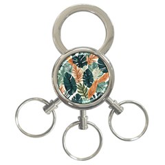 Tropical Leaf 3-ring Key Chain by Jack14