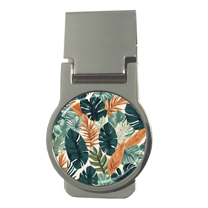 Tropical Leaf Money Clips (Round) 