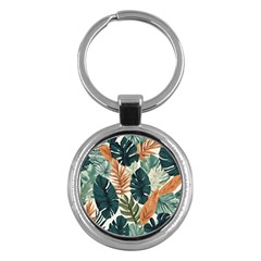 Tropical Leaf Key Chain (round) by Jack14