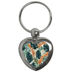 Tropical Leaf Key Chain (heart) by Jack14