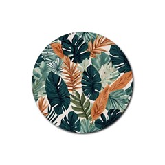 Tropical Leaf Rubber Coaster (round) by Jack14