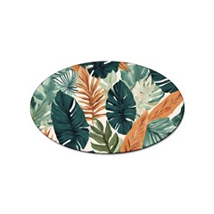 Tropical Leaf Sticker (oval)