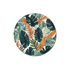 Tropical Leaf Magnet 3  (round) by Jack14