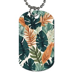 Tropical Leaf Dog Tag (two Sides) by Jack14