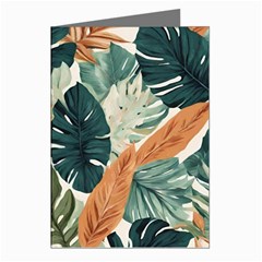 Tropical Leaf Greeting Cards (pkg Of 8) by Jack14