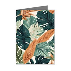 Tropical Leaf Mini Greeting Card by Jack14