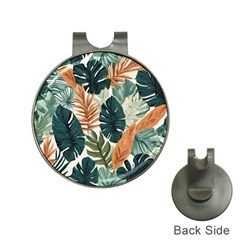 Tropical Leaf Hat Clips With Golf Markers by Jack14