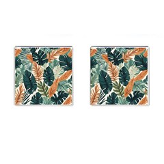 Tropical Leaf Cufflinks (square) by Jack14