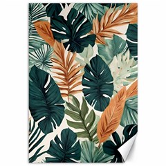 Tropical Leaf Canvas 12  X 18  by Jack14