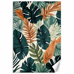 Tropical Leaf Canvas 24  X 36  by Jack14