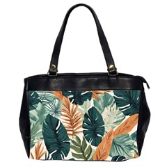 Tropical Leaf Oversize Office Handbag (2 Sides) by Jack14