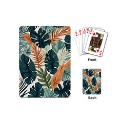 Tropical Leaf Playing Cards Single Design (mini) by Jack14