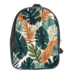 Tropical Leaf School Bag (xl) by Jack14