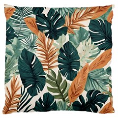 Tropical Leaf Standard Premium Plush Fleece Cushion Case (one Side) by Jack14