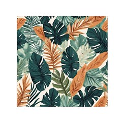 Tropical Leaf Square Satin Scarf (30  X 30 ) by Jack14