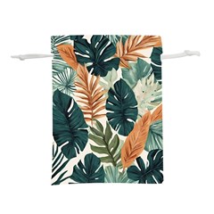 Tropical Leaf Lightweight Drawstring Pouch (l) by Jack14