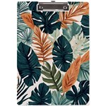 Tropical Leaf A4 Acrylic Clipboard Front