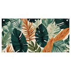 Tropical Leaf Banner And Sign 4  X 2  by Jack14