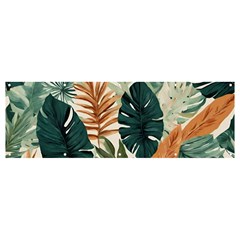 Tropical Leaf Banner And Sign 12  X 4  by Jack14