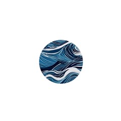 Abstract Blue Ocean Wave 1  Mini Magnets by Jack14