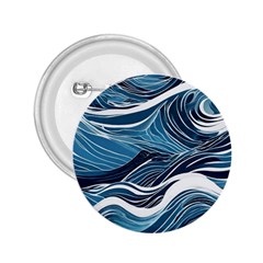 Abstract Blue Ocean Wave 2 25  Buttons by Jack14