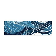 Abstract Blue Ocean Wave Sticker Bumper (100 Pack) by Jack14