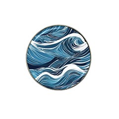 Abstract Blue Ocean Wave Hat Clip Ball Marker by Jack14