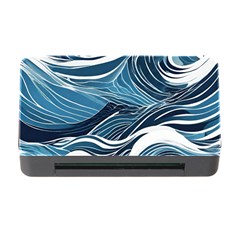 Abstract Blue Ocean Wave Memory Card Reader With Cf by Jack14