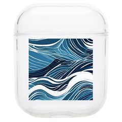 Abstract Blue Ocean Wave Airpods 1/2 Case by Jack14