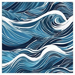 Abstract Blue Ocean Wave Lightweight Scarf  by Jack14