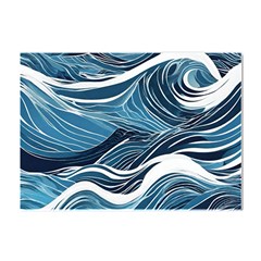 Abstract Blue Ocean Wave Crystal Sticker (a4) by Jack14