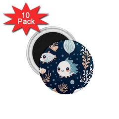 Fish Pattern 1 75  Magnets (10 Pack)  by Valentinaart