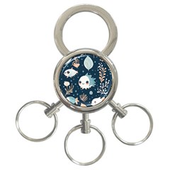 Fish Pattern 3-ring Key Chain by Valentinaart