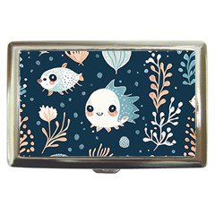 Fish Pattern Cigarette Money Case by Valentinaart