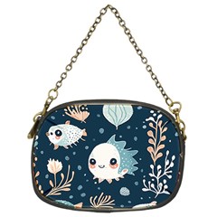 Fish Pattern Chain Purse (two Sides) by Valentinaart