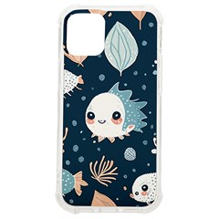 Fish Pattern Iphone 12 Mini Tpu Uv Print Case	 by Valentinaart