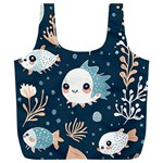 Fish pattern Full Print Recycle Bag (XXXL) Front