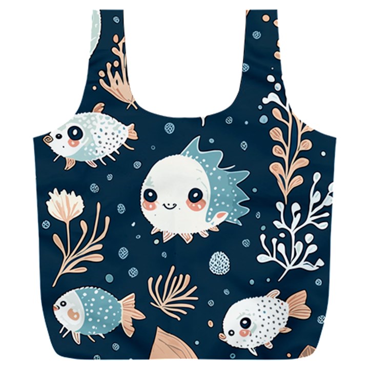 Fish pattern Full Print Recycle Bag (XXXL)