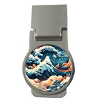 Wave pattern Money Clips (Round)  Front