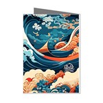 Wave pattern Mini Greeting Cards (Pkg of 8) Left