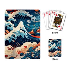 Wave Pattern Playing Cards Single Design (rectangle) by Valentinaart