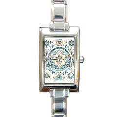 Boho Pattern Rectangle Italian Charm Watch by Valentinaart