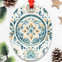 Boho Pattern Ornament (oval) by Valentinaart