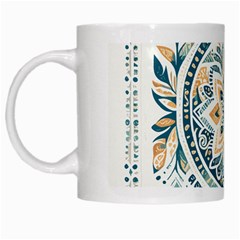 Boho Pattern White Mug by Valentinaart