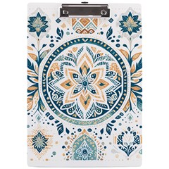 Boho Pattern A4 Acrylic Clipboard by Valentinaart