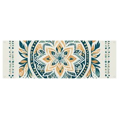 Boho Pattern Banner And Sign 12  X 4  by Valentinaart