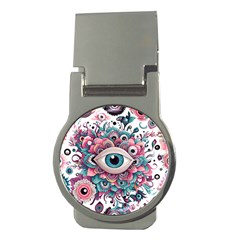 Eyes Pattern Money Clips (round)  by Valentinaart