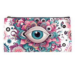 Eyes Pattern Pencil Case by Valentinaart