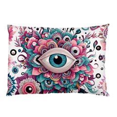 Eyes Pattern Pillow Case (two Sides) by Valentinaart