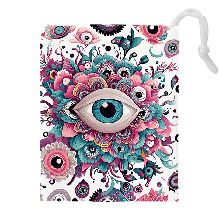 Eyes pattern Drawstring Pouch (4XL)